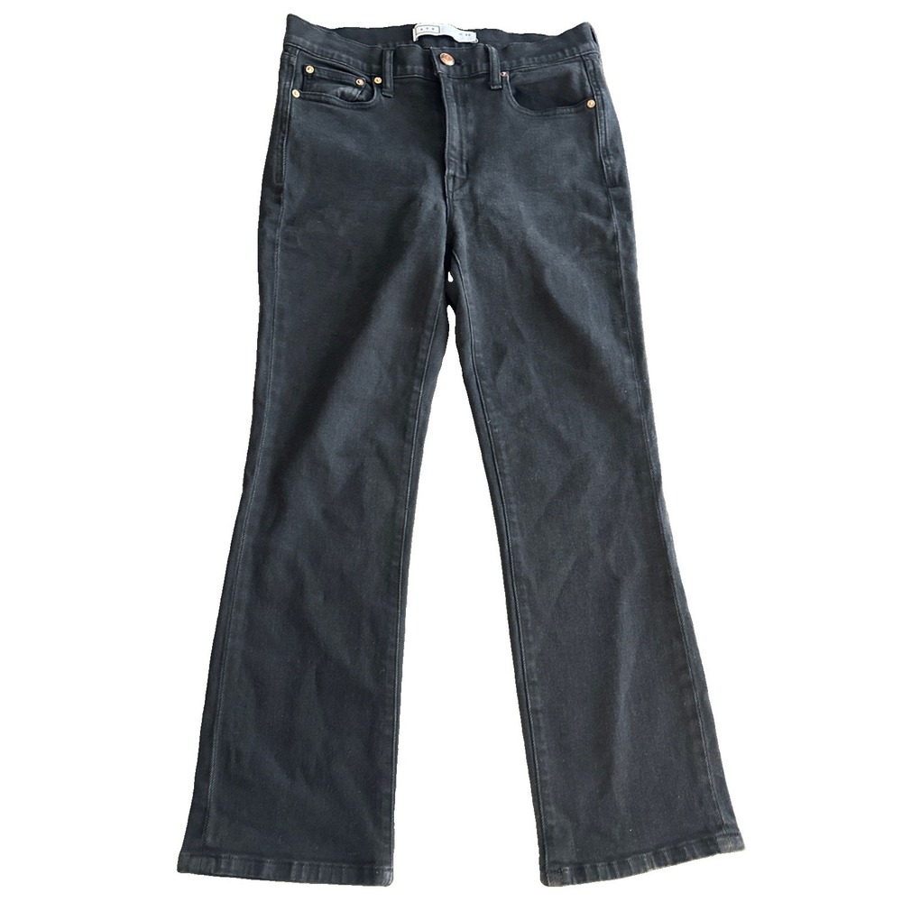 AYR Jeans Women's Black The Bomb Pop High-Rise Straight Leg Jeans W30